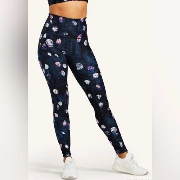 WITH for Peloton Asteroid High Rise Leggings Logo Size XS Athletic - Picture 2 of 7